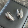 Sea Shell-Shaped Earrings in vintage silver 925