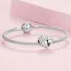 Bracelet "mother and daughter" in 925 sterling silver