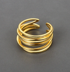 18 Karat Gold Plated ring Forest