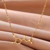 18 Karat Gold Plated dopamine "happiness" necklace