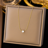 18 Karat Gold Plated Necklace with Brilliant