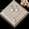 Eternal love hearts set in 925 Sterling Silver