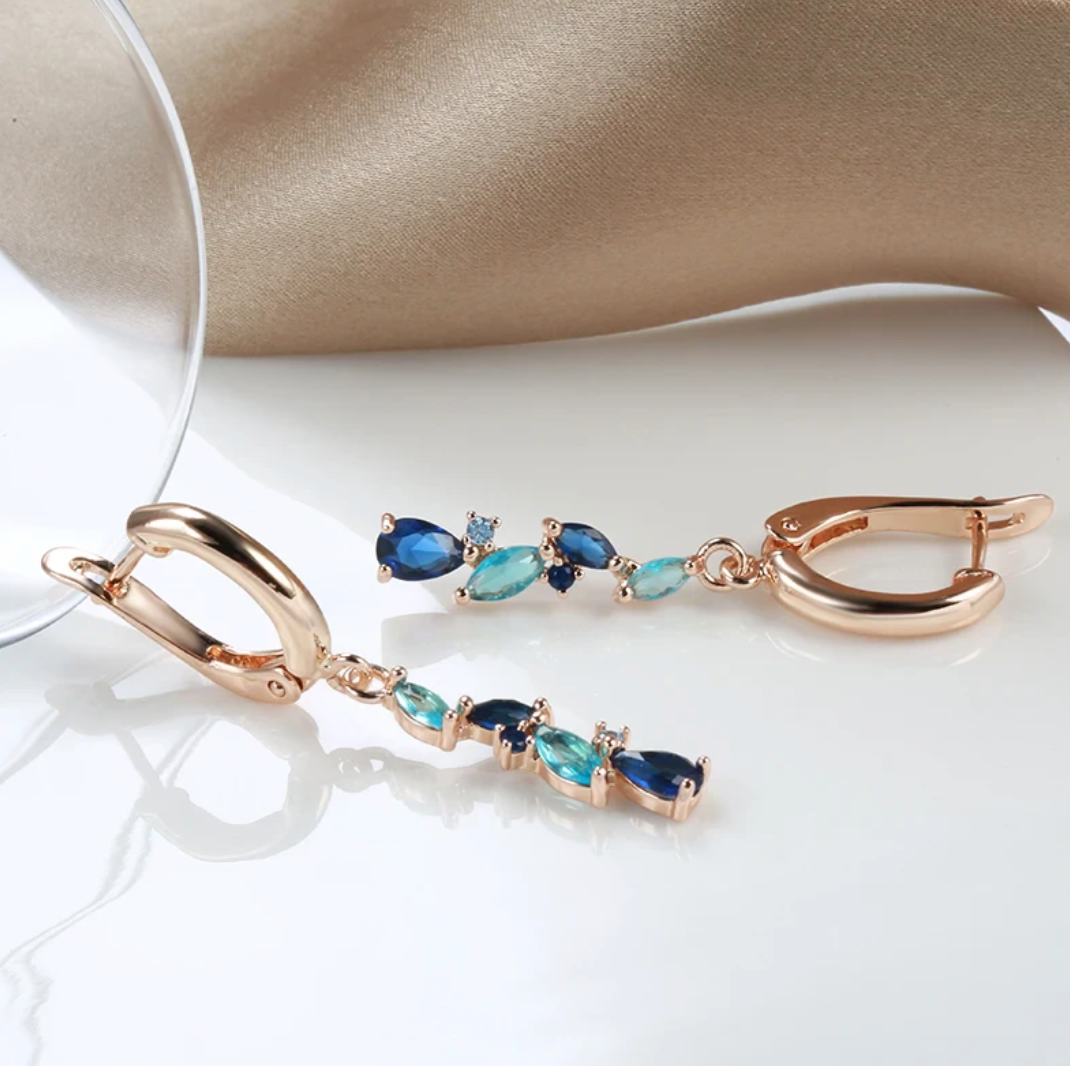 Tears of the sea Set with 18K Rose gold plating