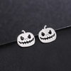 Pumpkin earrings ‘halloween’ made of hypoallergenic steel plated sterling silver 925