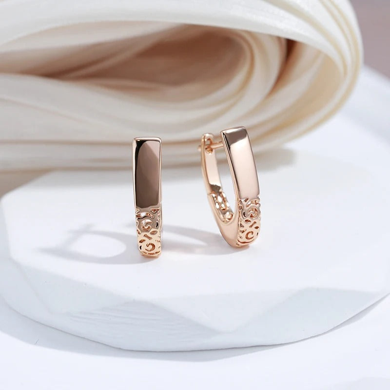 18K Rose Gold Classic Hoops