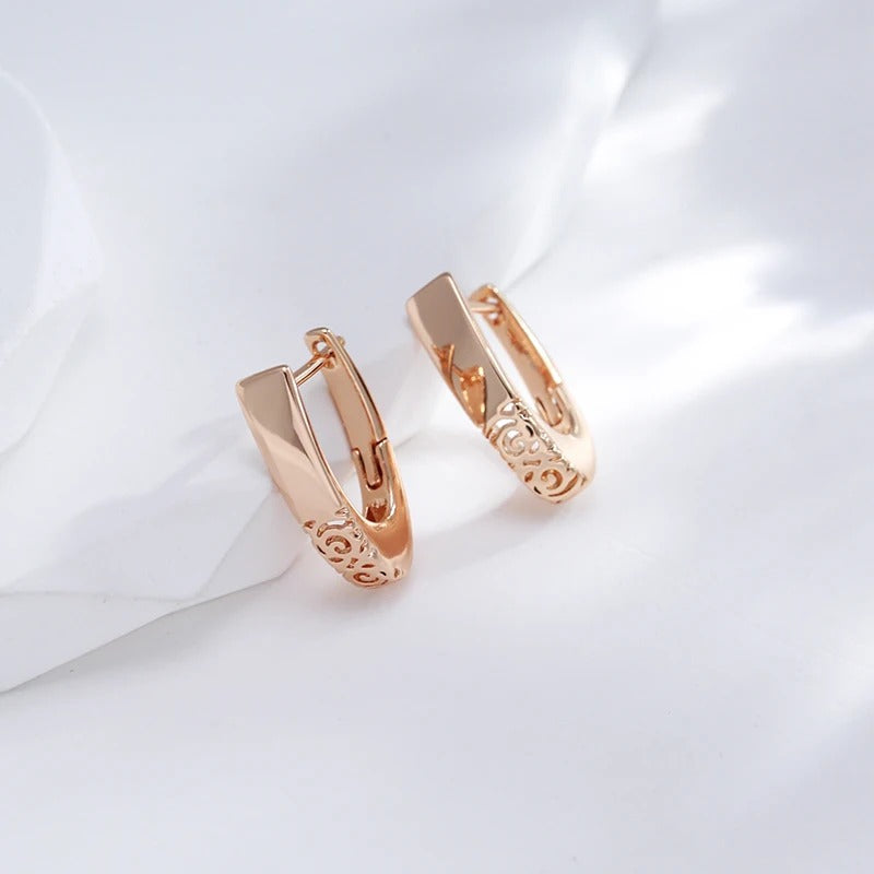 18K Rose Gold Classic Hoops