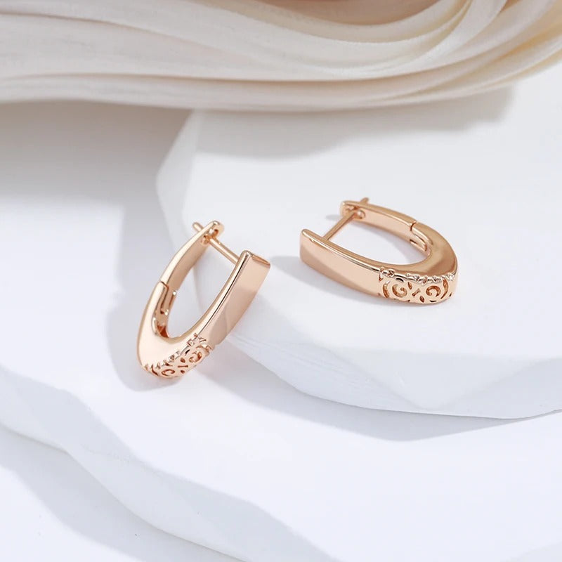 18K Rose Gold Classic Hoops