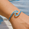 Sea Wave Adjustable Rigid Adjustable Bracelet