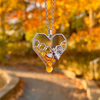 Mayan Bee Mellow Heart Necklace