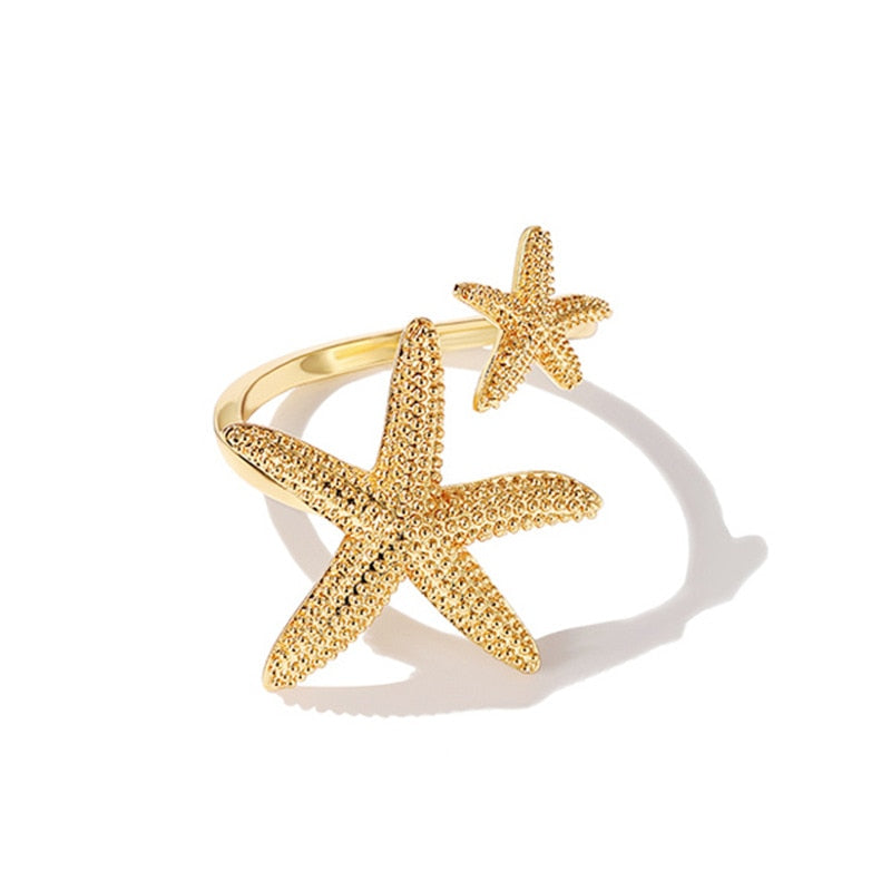 Starfish Adjustable Ring