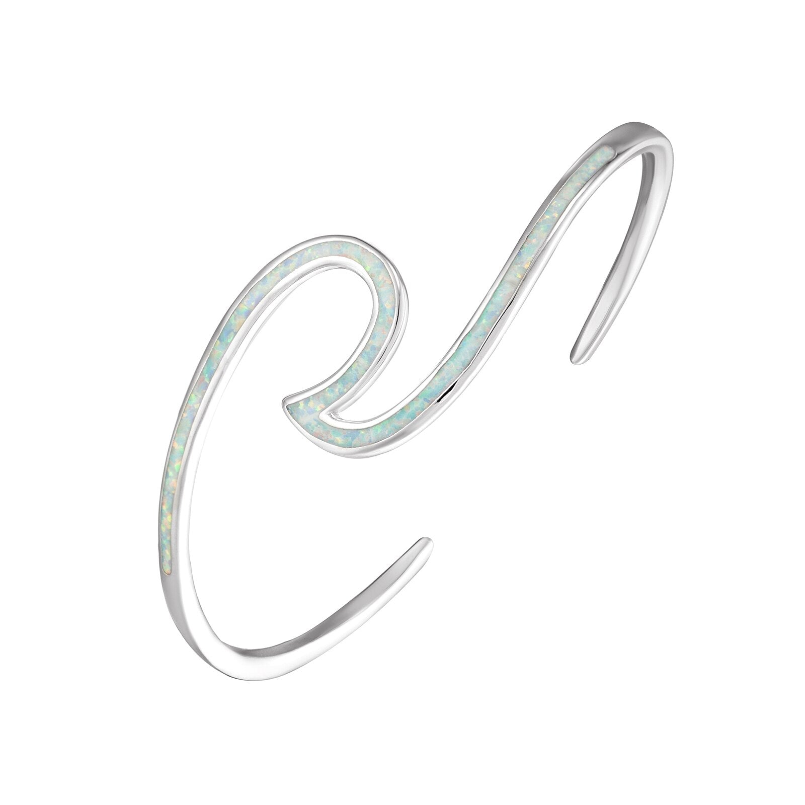 Sea Wave Adjustable Rigid Adjustable Bracelet