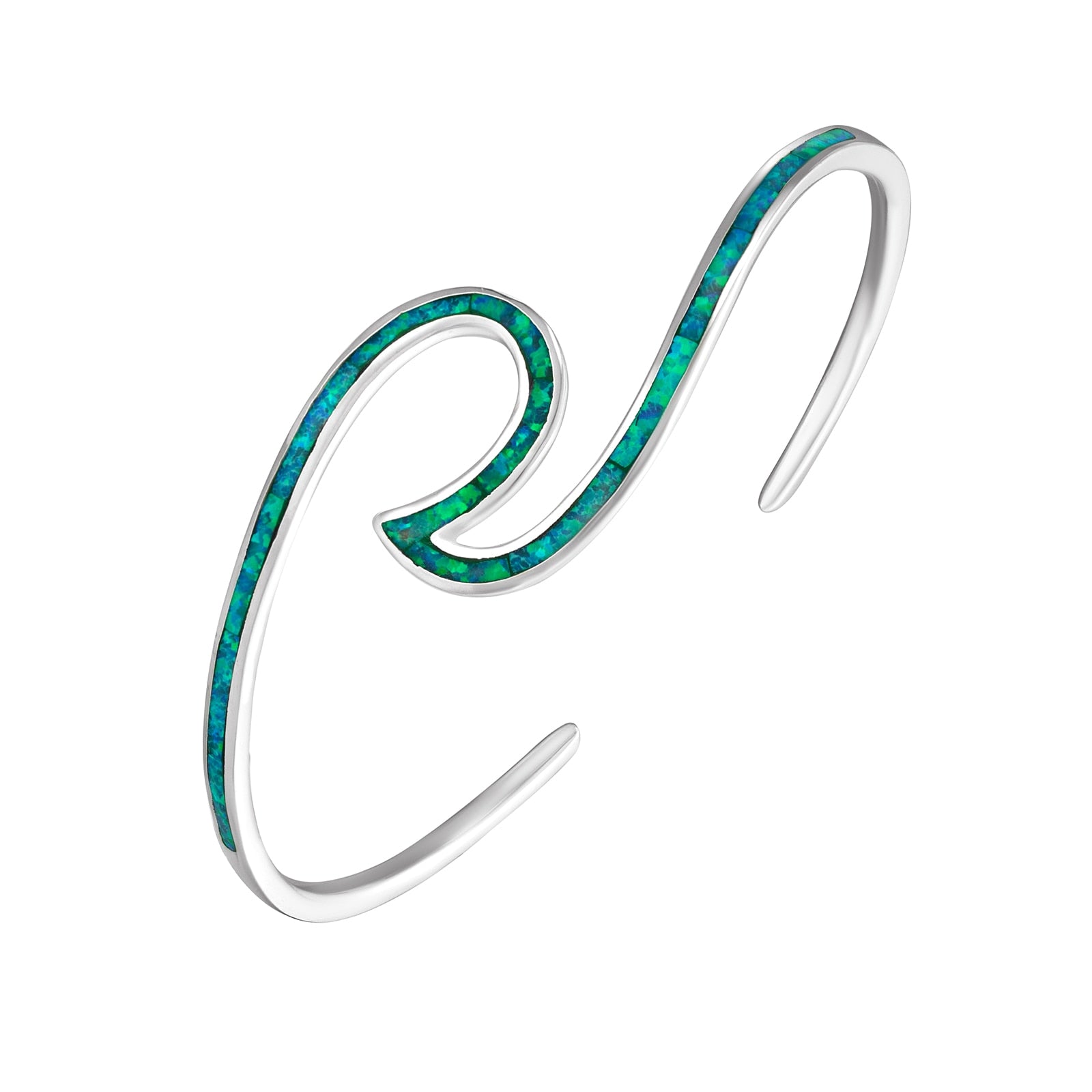 Sea Wave Adjustable Rigid Adjustable Bracelet