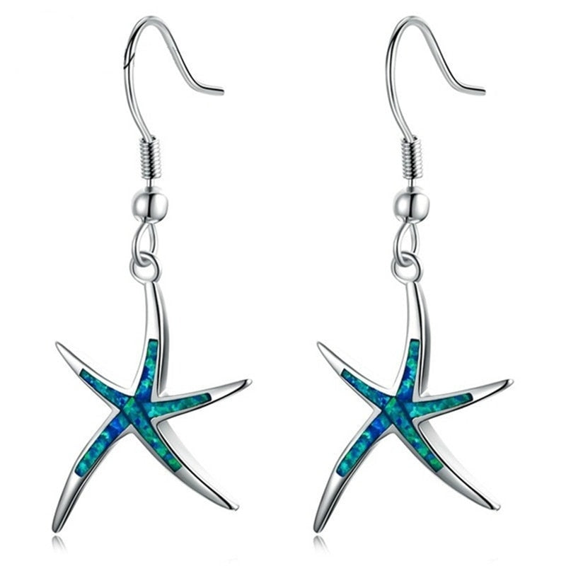 Starfish Long Earrings