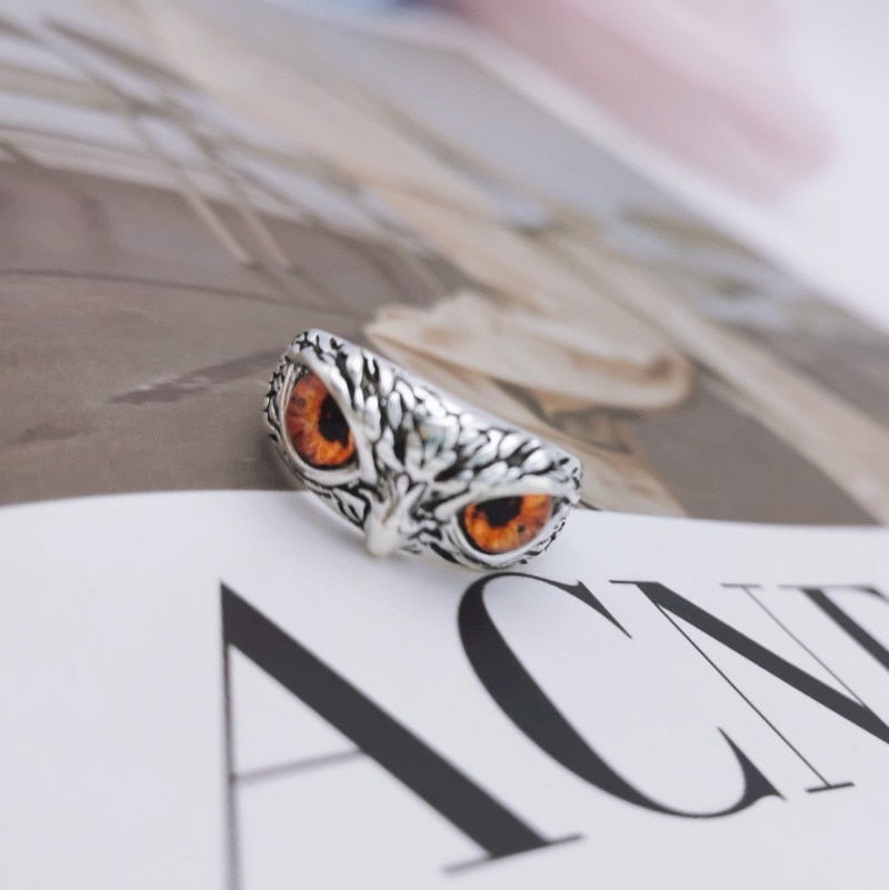 Lucky Owl adjustable ring