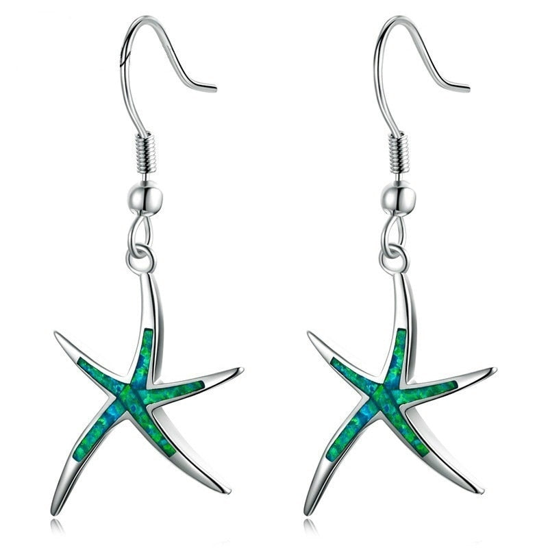 Starfish Long Earrings