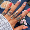 Pack 4 Enchanted Garden Adjustable Rings