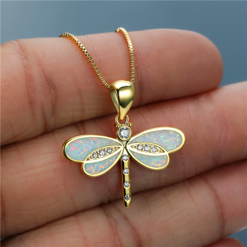 Dragonfly Blue necklace