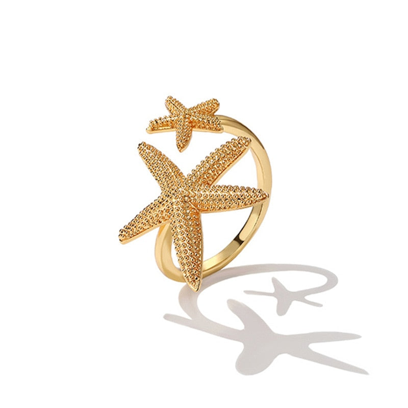 Starfish Adjustable Ring