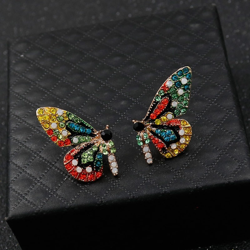 Limited edition colorful butterfly earrings