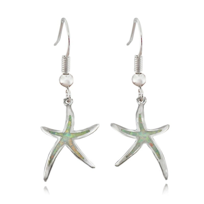 Starfish Long Earrings